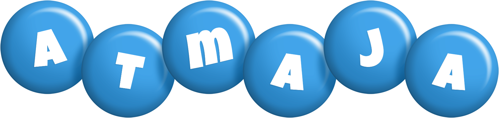 Atmaja candy-blue logo