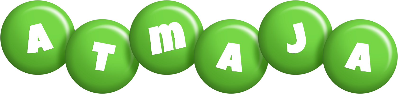 Atmaja candy-green logo