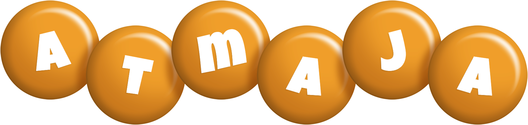 Atmaja candy-orange logo