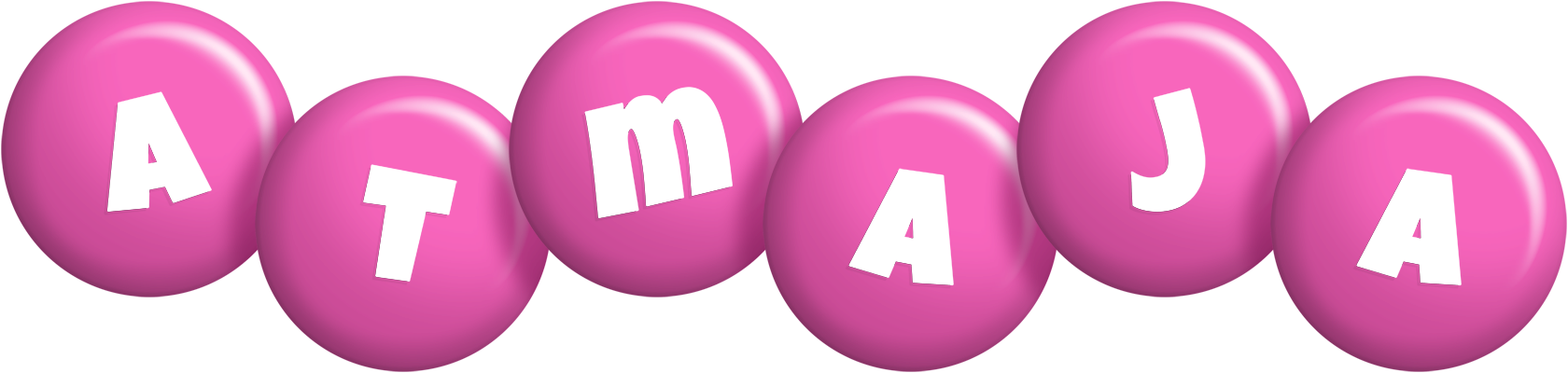 Atmaja candy-pink logo