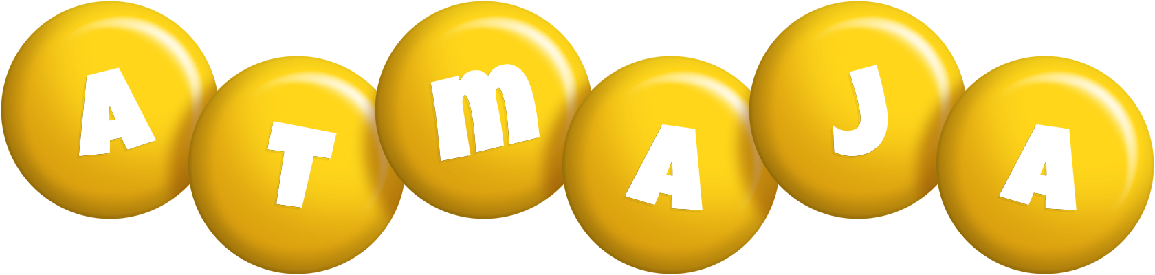 Atmaja candy-yellow logo