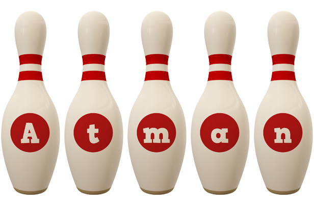 Atman bowling-pin logo