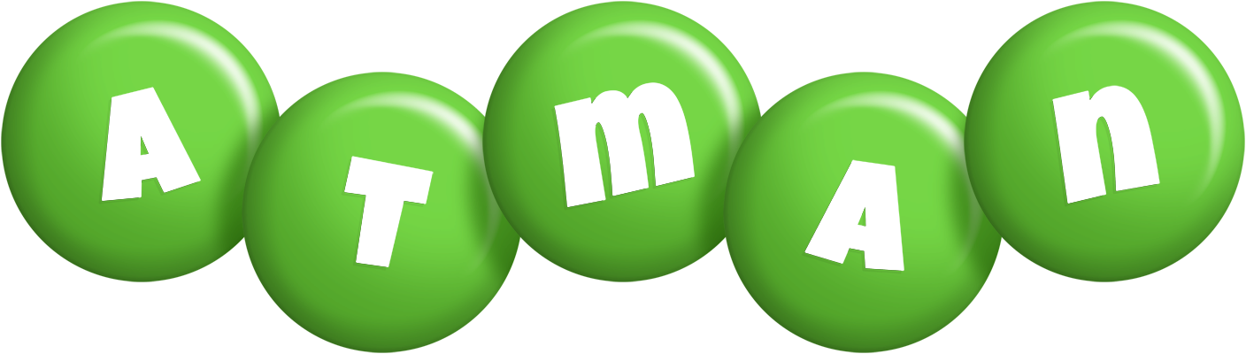 Atman candy-green logo