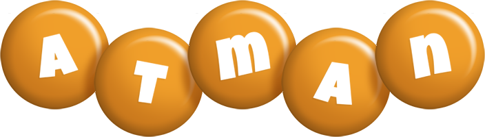 Atman candy-orange logo