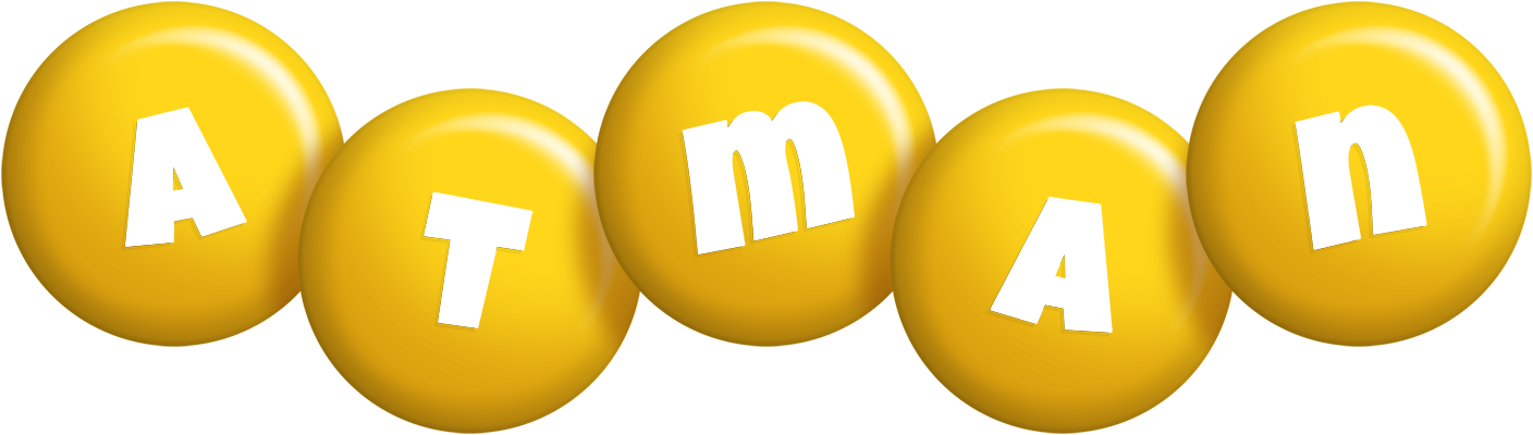 Atman candy-yellow logo