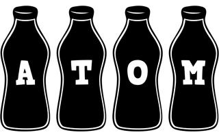 Atom bottle logo