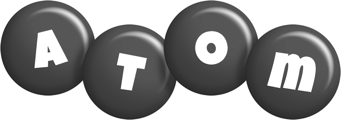 Atom candy-black logo