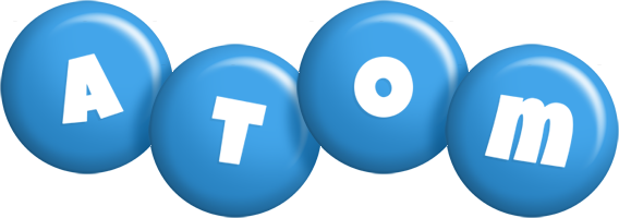 Atom candy-blue logo
