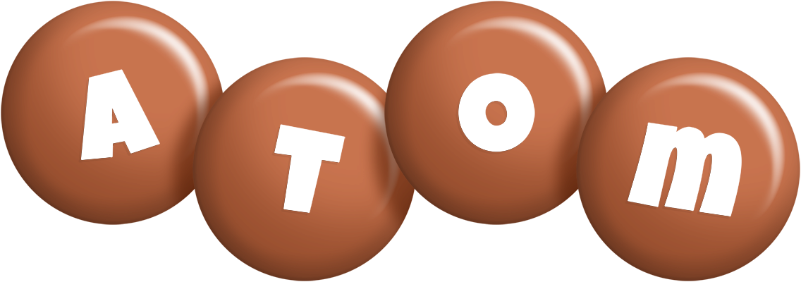 Atom candy-brown logo