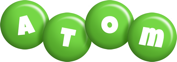 Atom candy-green logo