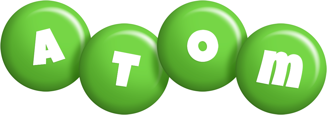 Atom candy-green logo