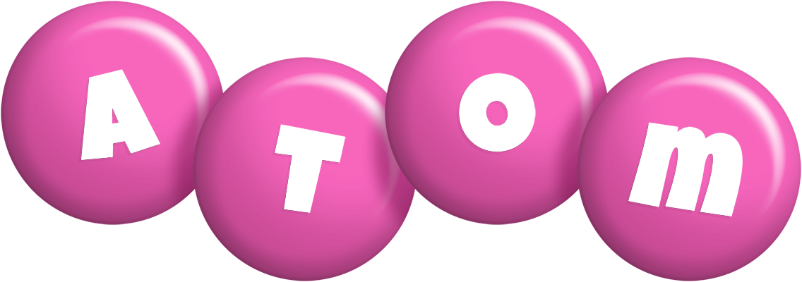 Atom candy-pink logo
