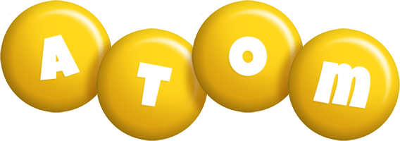 Atom candy-yellow logo