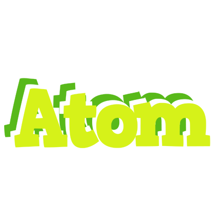 Atom citrus logo