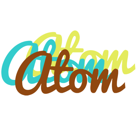 Atom cupcake logo