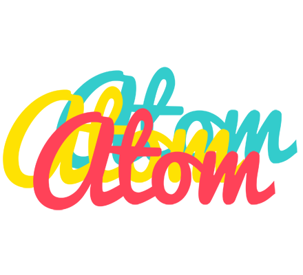 Atom disco logo