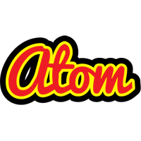 Atom fireman logo