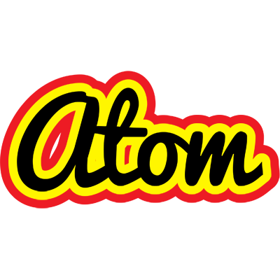 Atom flaming logo