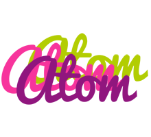 Atom flowers logo