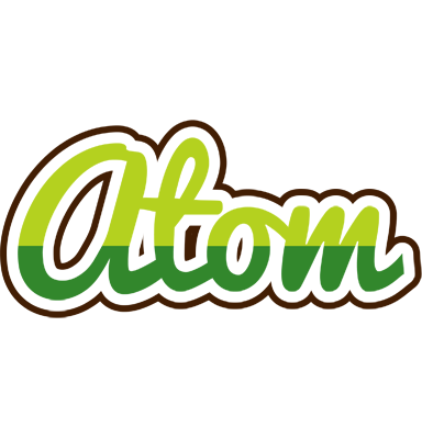 Atom golfing logo