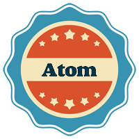 Atom labels logo