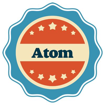Atom labels logo
