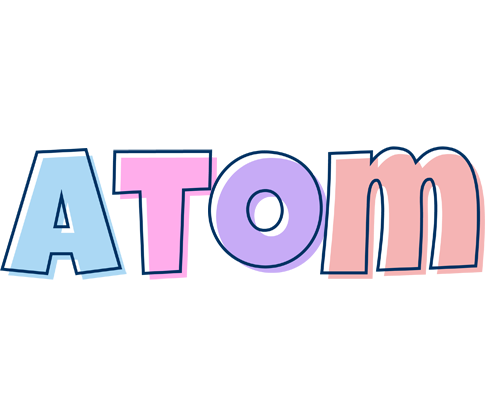 Atom pastel logo