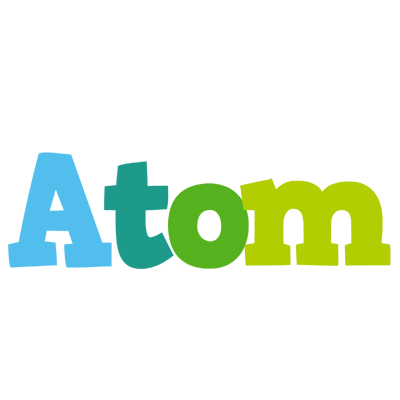 Atom rainbows logo