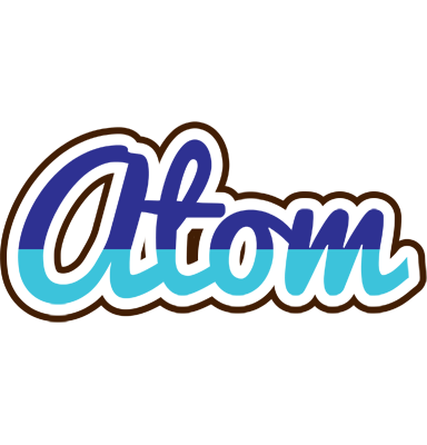 Atom raining logo