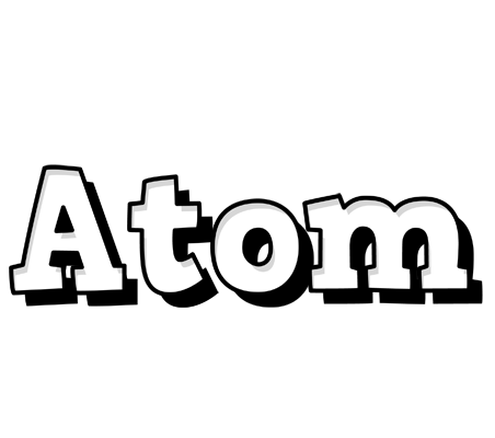 Atom snowing logo