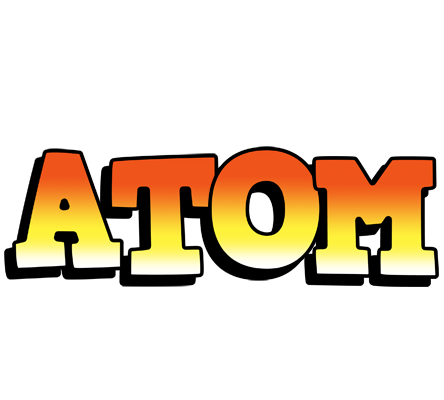 Atom sunset logo