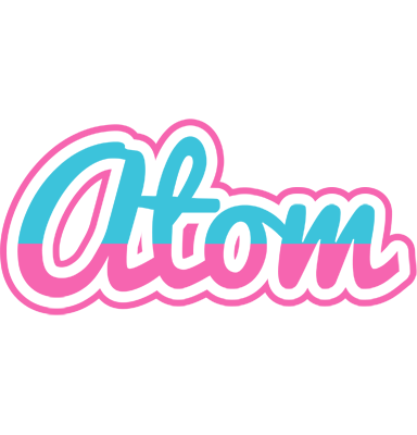 Atom woman logo