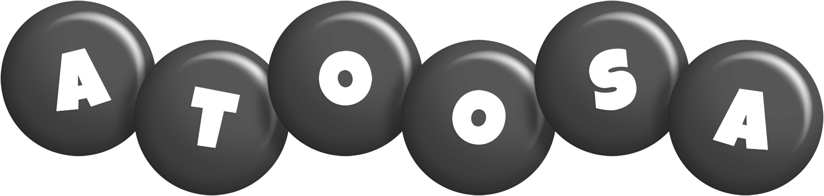 Atoosa candy-black logo