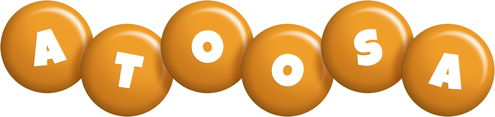 Atoosa candy-orange logo