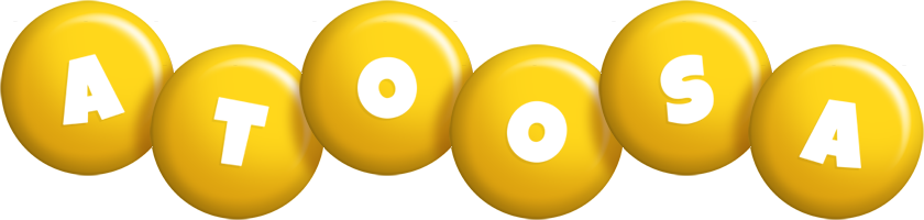 Atoosa candy-yellow logo