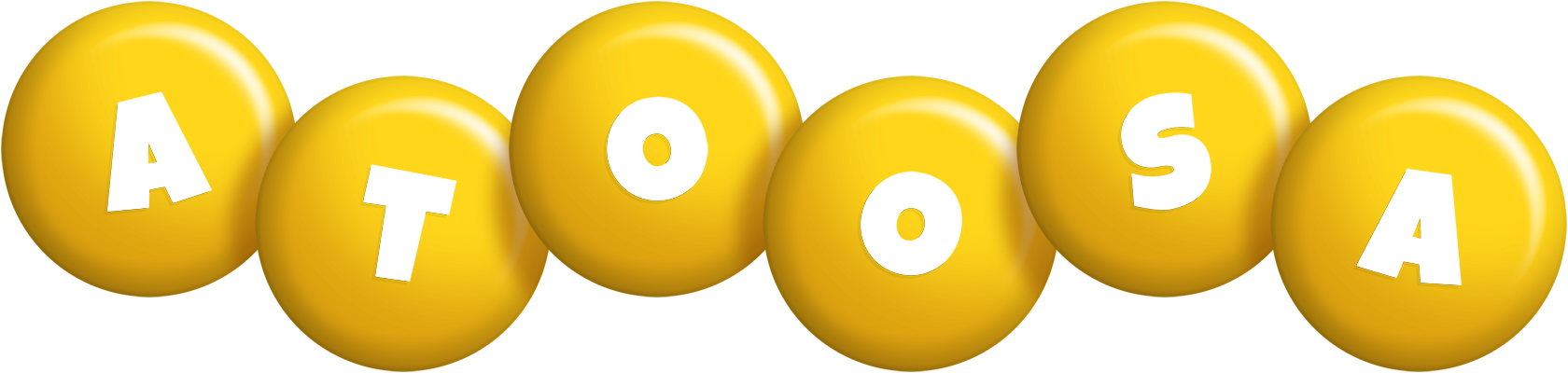 Atoosa candy-yellow logo