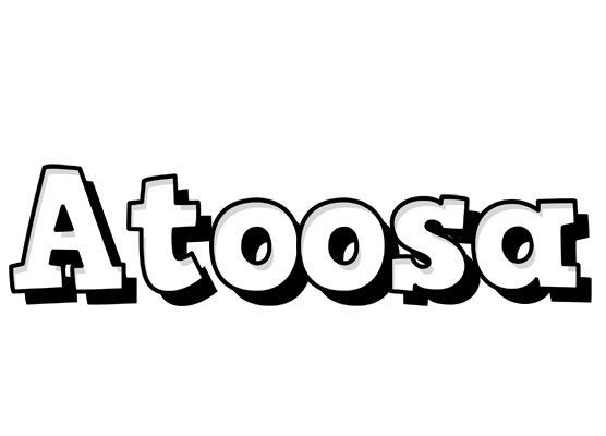 Atoosa snowing logo