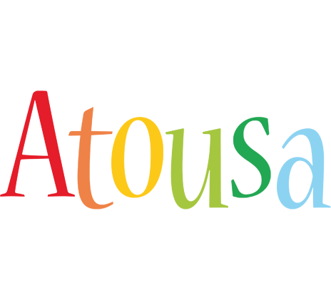 Atousa birthday logo
