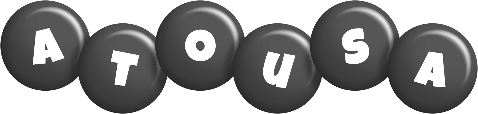 Atousa candy-black logo
