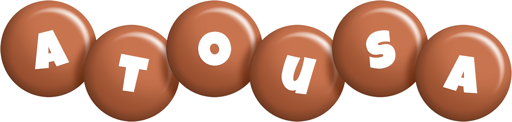Atousa candy-brown logo