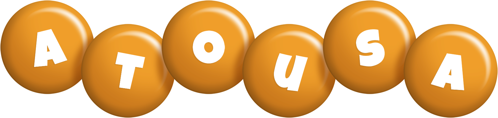 Atousa candy-orange logo