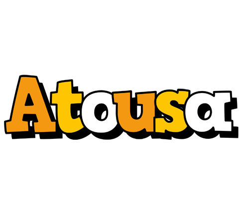 Atousa cartoon logo