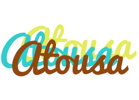 Atousa cupcake logo