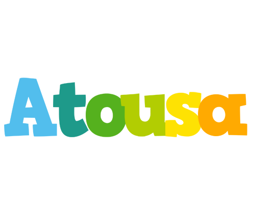 Atousa rainbows logo