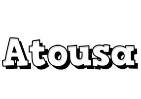 Atousa snowing logo