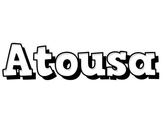 Atousa snowing logo
