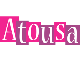 Atousa whine logo