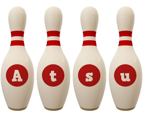 Atsu bowling-pin logo