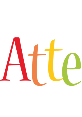Atte birthday logo