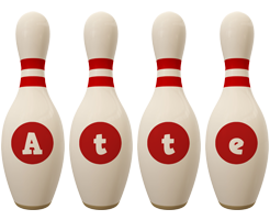 Atte bowling-pin logo